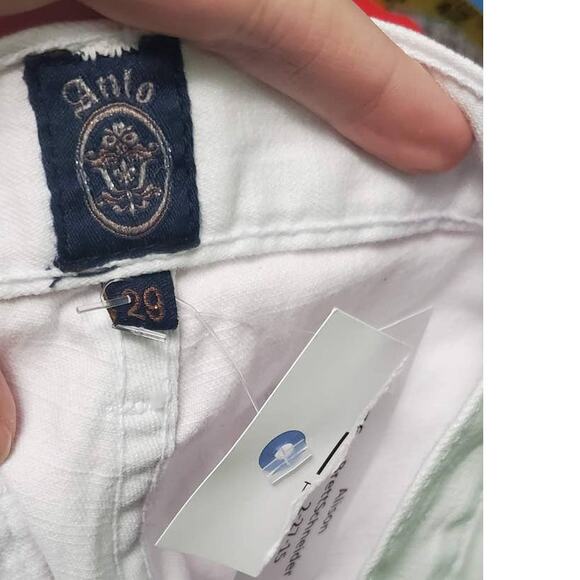 Anlo Stylish White Flare Leg Jeans with Braided Sides 29 TALL ~ DISCONTINUED - Picture 10 of 15